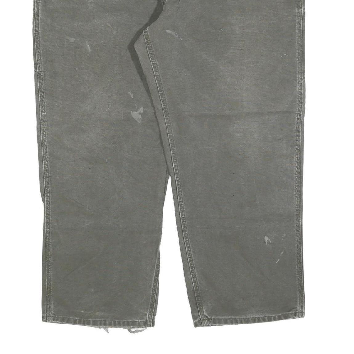 CARHARTT Mens Jeans Green Relaxed Straight Denim Medium W44 L30 Workwear