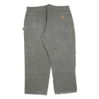 CARHARTT Mens Jeans Green Relaxed Straight Denim Medium W44 L30 Workwear