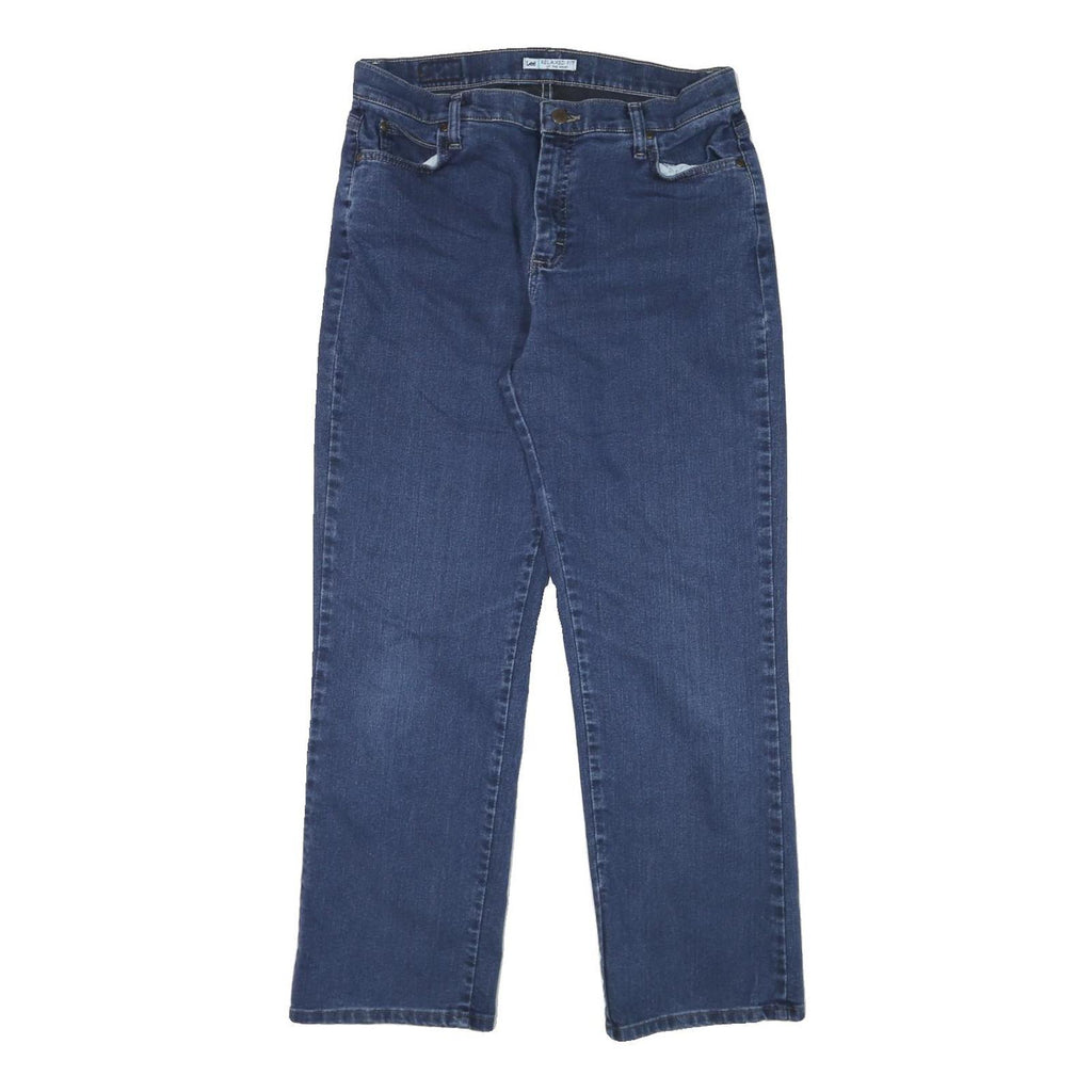 LEE Womens Relaxed Fit Blue Denim Cotton Blend Jeans W31 L28 Casual Comfort