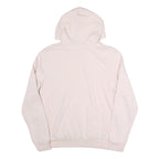 PUMA Womens Pink Hoodie L Cotton Blend Pullover Logo Sweatshirt