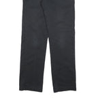 DICKIES Mens Cotton Blend Black Slim Straight Trousers W32 L32 Workwear Zip