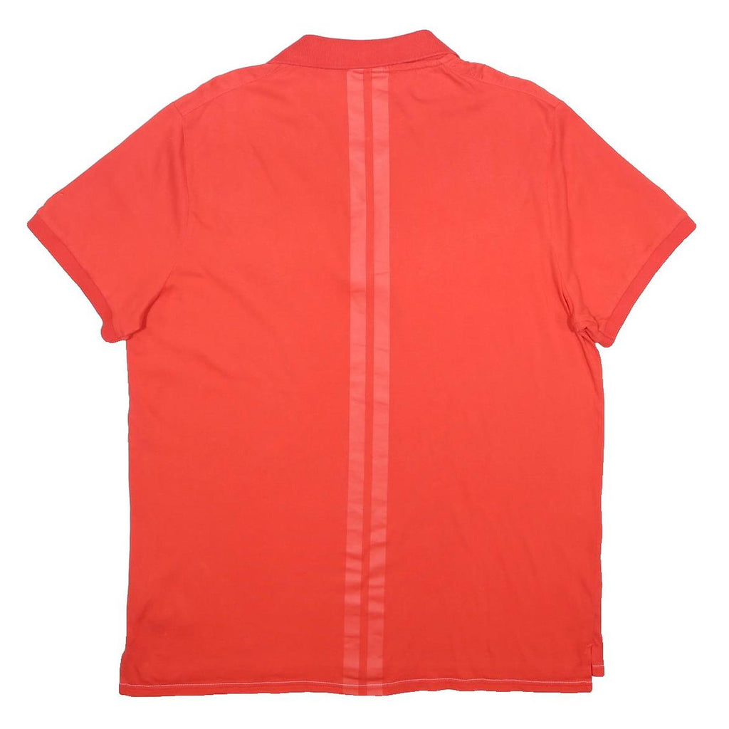 PUMA Mens Red Short Sleeve Cotton Polo Shirt XL Eagle Crest Casual