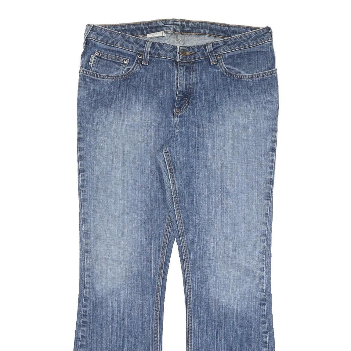 CARHARTT Womens Jeans Blue Regular Flared Denim Medium W32 L30 Classic Cotton