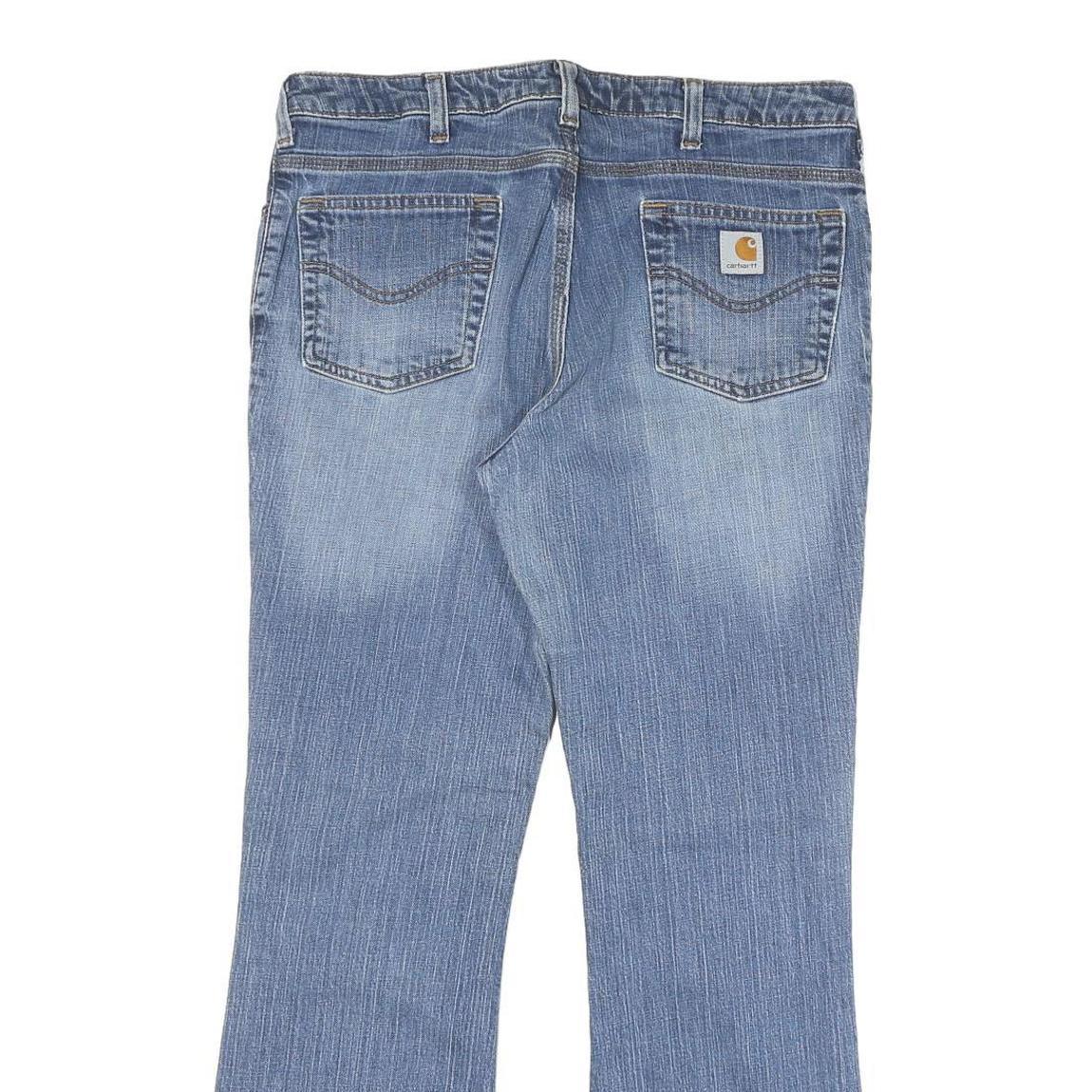 CARHARTT Womens Jeans Blue Regular Flared Denim Medium W32 L30 Classic Cotton
