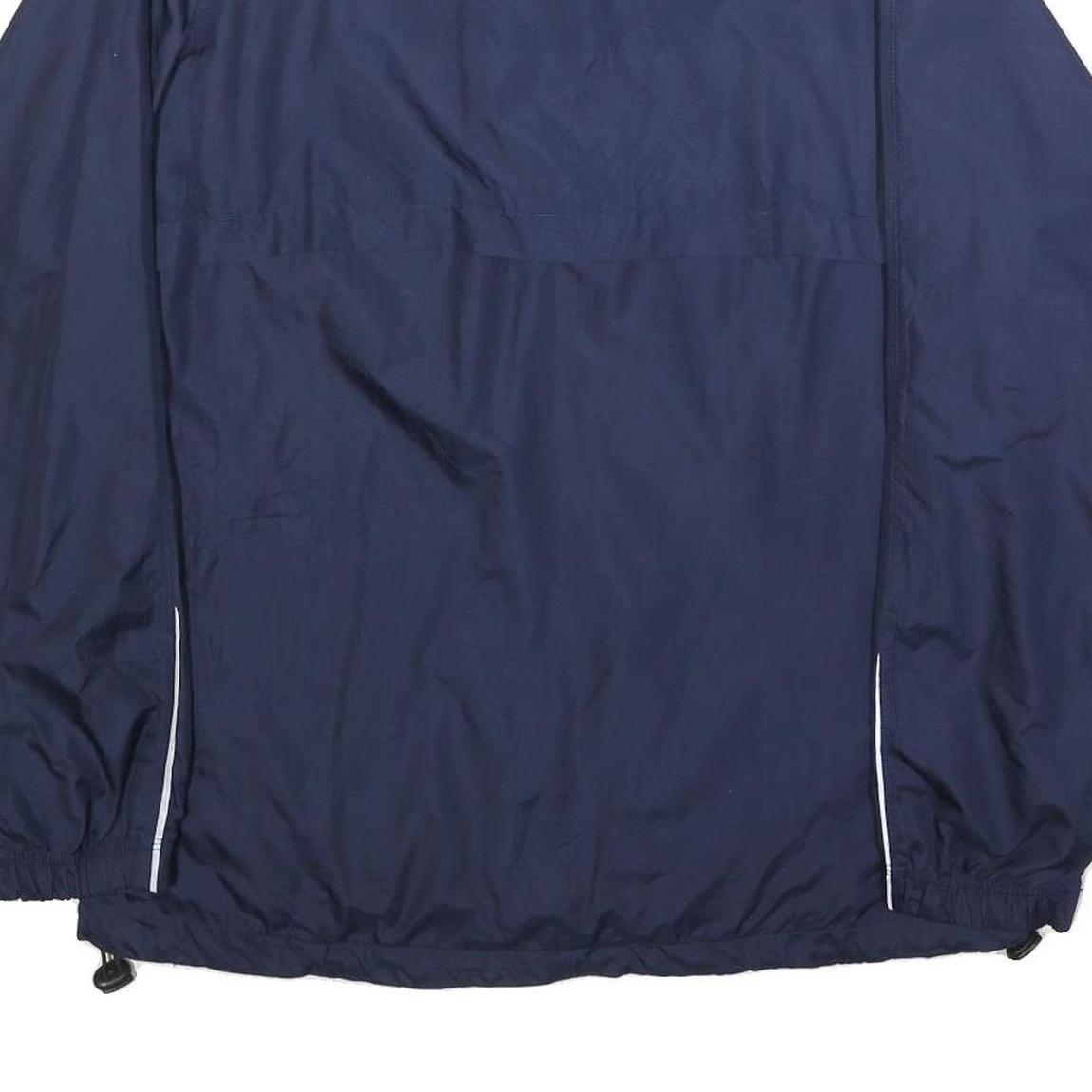 STARTER Mens Navy & Orange Zip Polyester Track Jacket M Sports Casual