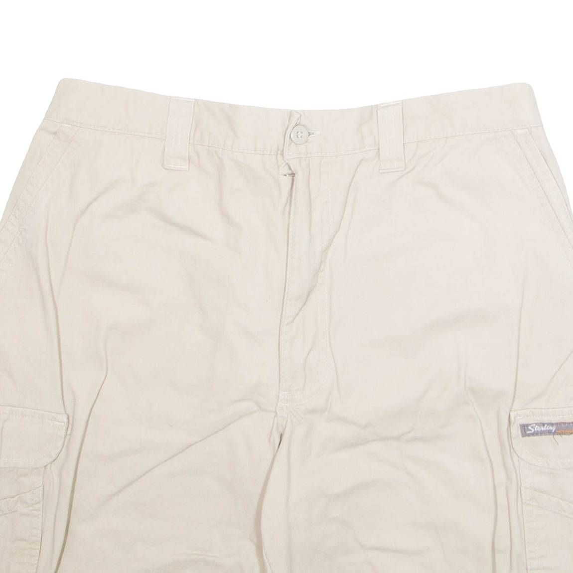 STERLING OUTDOOR Mens Cargo Shorts Beige M W30
