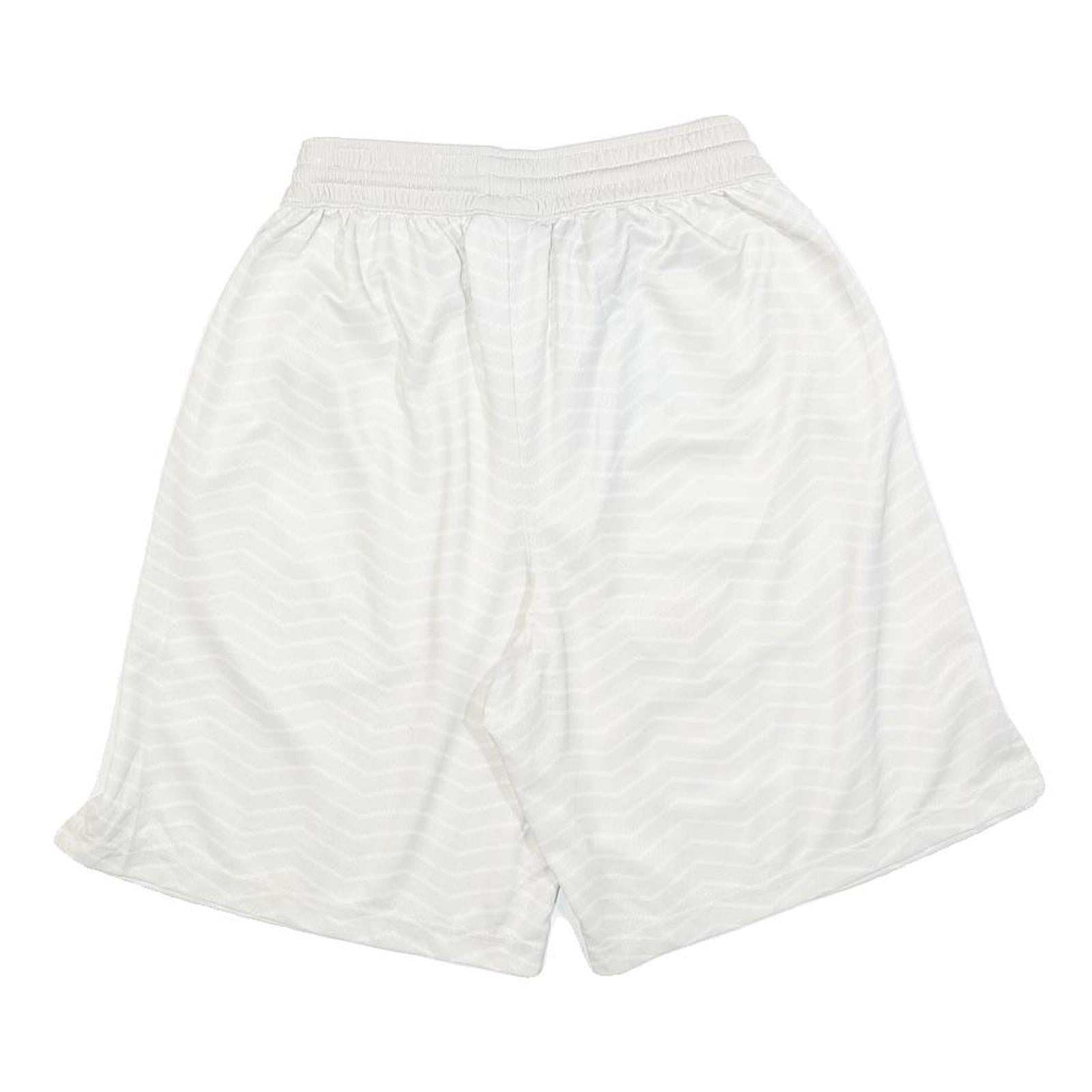 NIKE Mens White Casual Sports Shorts XS W25 Fly 96 Logo Drawstring