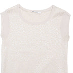 LIU JO Cheetah Womens Printed Vest Beige Sleeveless Animal Print M