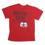 JANSPORT Mens Red Winston Salem State University Graphic T-Shirt M Short Sleeve