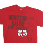 JANSPORT Mens Red Winston Salem State University Graphic T-Shirt M Short Sleeve