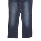 SOKU Womens Jeans Blue Regular Straight Denim Medium W30 L28 Embroidered Back