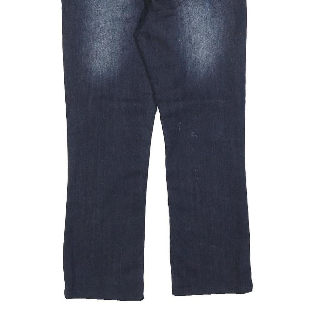 SOKU Womens Jeans Blue Regular Straight Denim Medium W30 L28 Embroidered Back