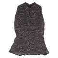 ALLSAINTS Womens Black Floral Day Dress Viscose Long Sleeve Short S