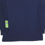 NFL Mens Blue Seattle Seahawks Long Sleeve Crew Neck Graphic T-Shirt L