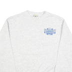 LEE Mens White Schooner Riverside Pullover Sweatshirt M Cotton Blend Casual