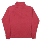 JANSPORT Womens Red Chico State Mom 1/4 Zip Sweatshirt M Casual College Style