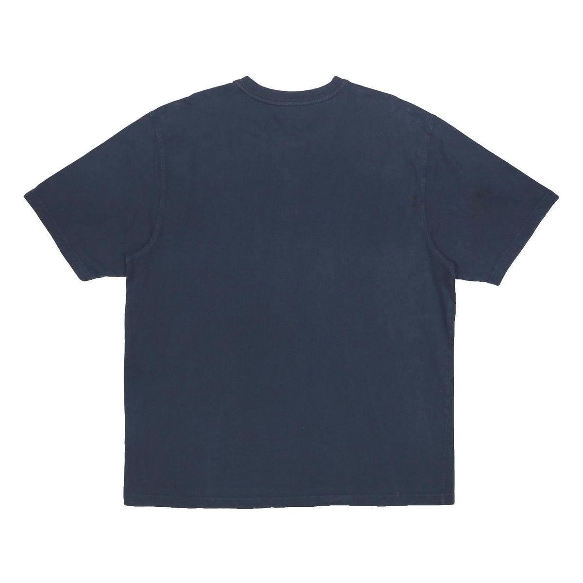 CARHARTT Mens Blue Henley T-Shirt XL Short Sleeve Round Neck Pocket Casual
