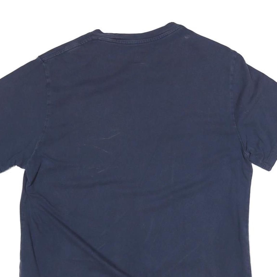 LEVI'S Mens Blue Cotton Blend Graphic T-Shirt M Short Sleeve Crew Neck Logo