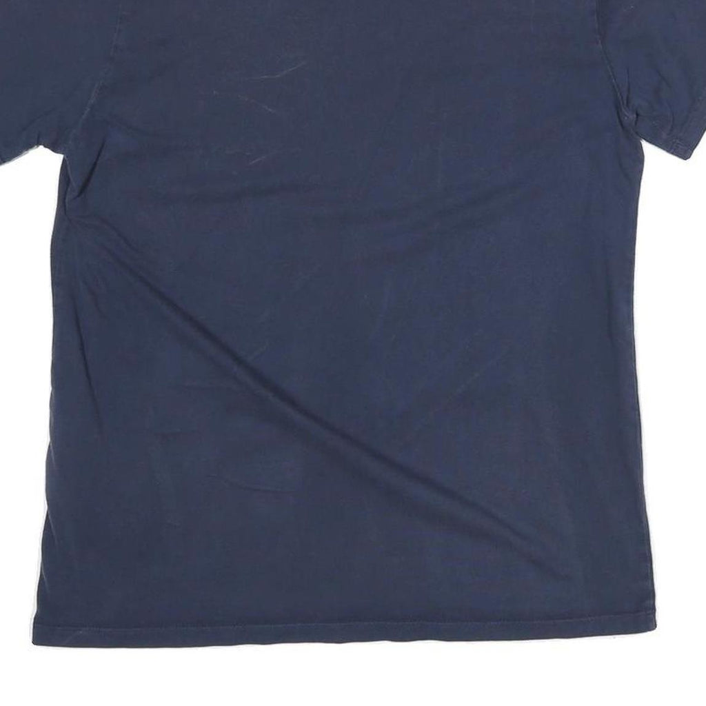 LEVI'S Mens Blue Cotton Blend Graphic T-Shirt M Short Sleeve Crew Neck Logo