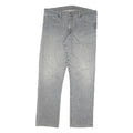 LEVI'S 504 Mens Jeans Grey Regular Straight Denim Medium W36 L30 Zip Cotton