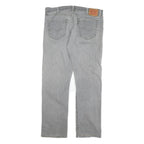 LEVI'S 504 Mens Jeans Grey Regular Straight Denim Medium W36 L30 Zip Cotton