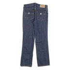 TRUE RELIGION Girls Jeans Blue Slim Straight Denim Medium W28 L29 Stylish Zip