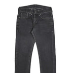 LEVI'S 511 Skinny Slim Mens Jeans Black Denim W29 L30 Zip Cotton
