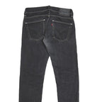 LEVI'S 511 Skinny Slim Mens Jeans Black Denim W29 L30 Zip Cotton