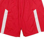JORDAN Mens Red Casual Polyester Shorts L W32 Sportswear Summer