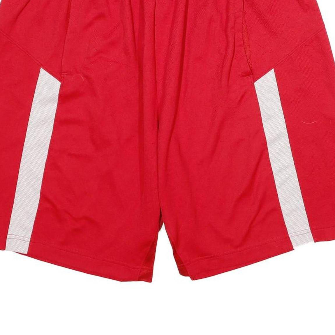 JORDAN Mens Red Casual Polyester Shorts L W32 Sportswear Summer