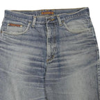 WRANGLER Womens Denim Blue Casual Shorts L W36 Classic Cotton Blend Relaxed Fit