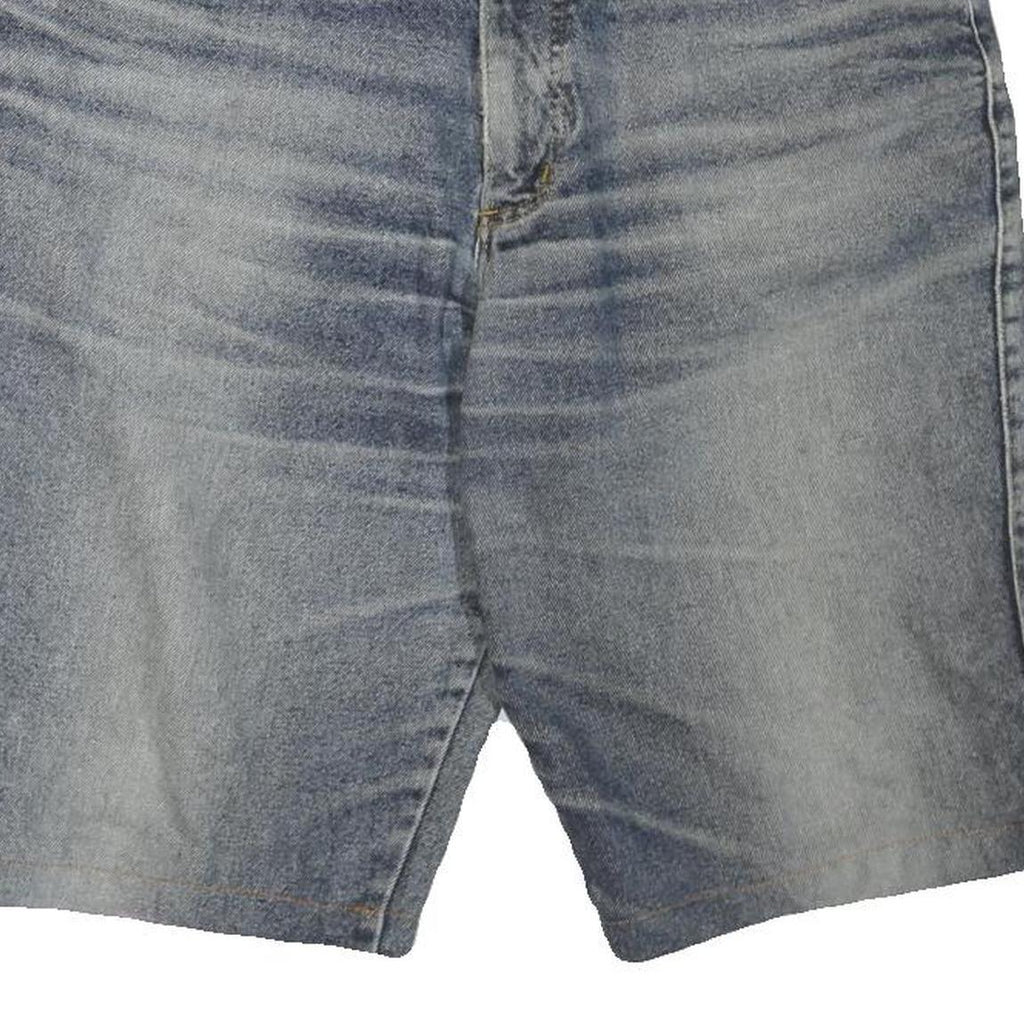 WRANGLER Womens Denim Blue Casual Shorts L W36 Classic Cotton Blend Relaxed Fit