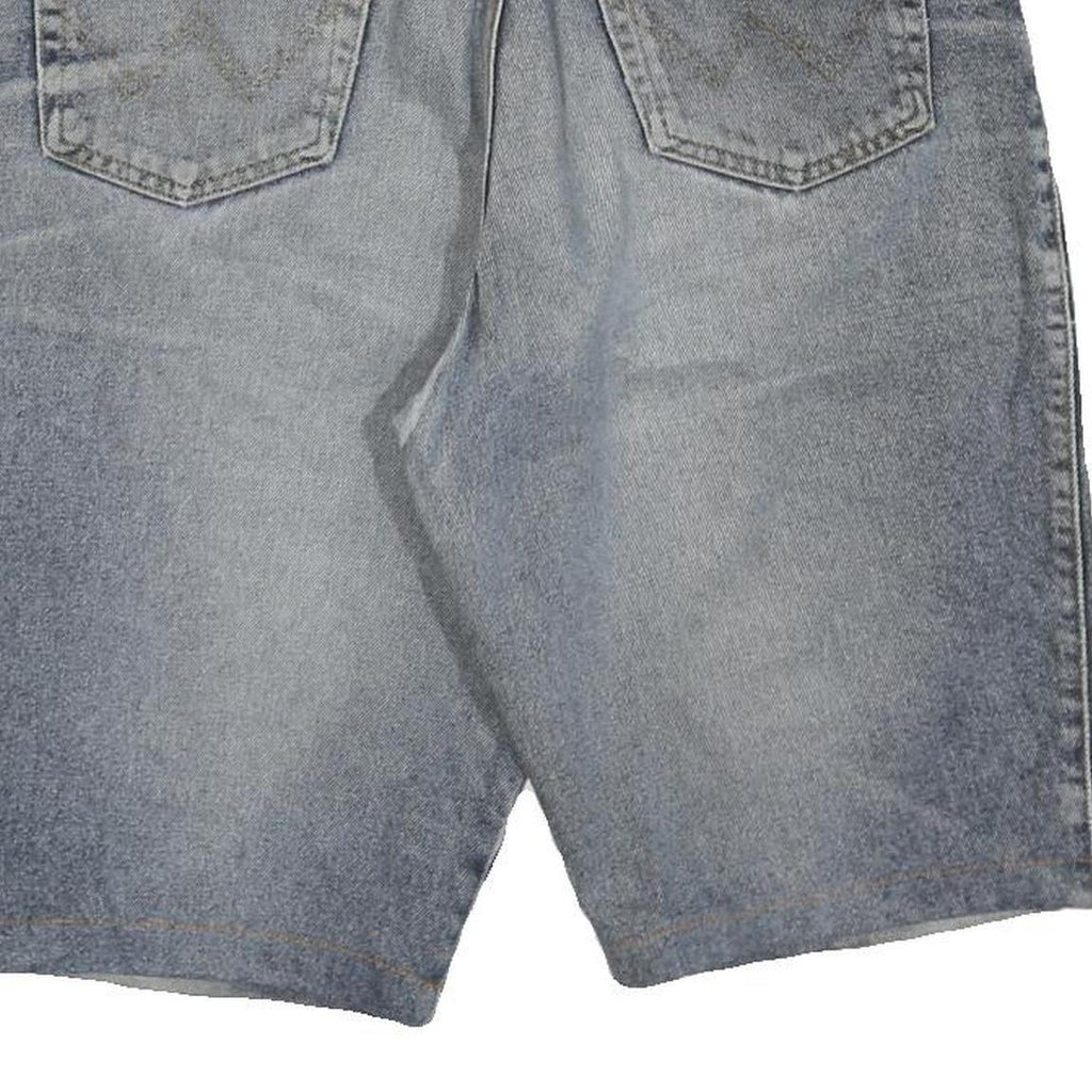 WRANGLER Womens Denim Blue Casual Shorts L W36 Classic Cotton Blend Relaxed Fit