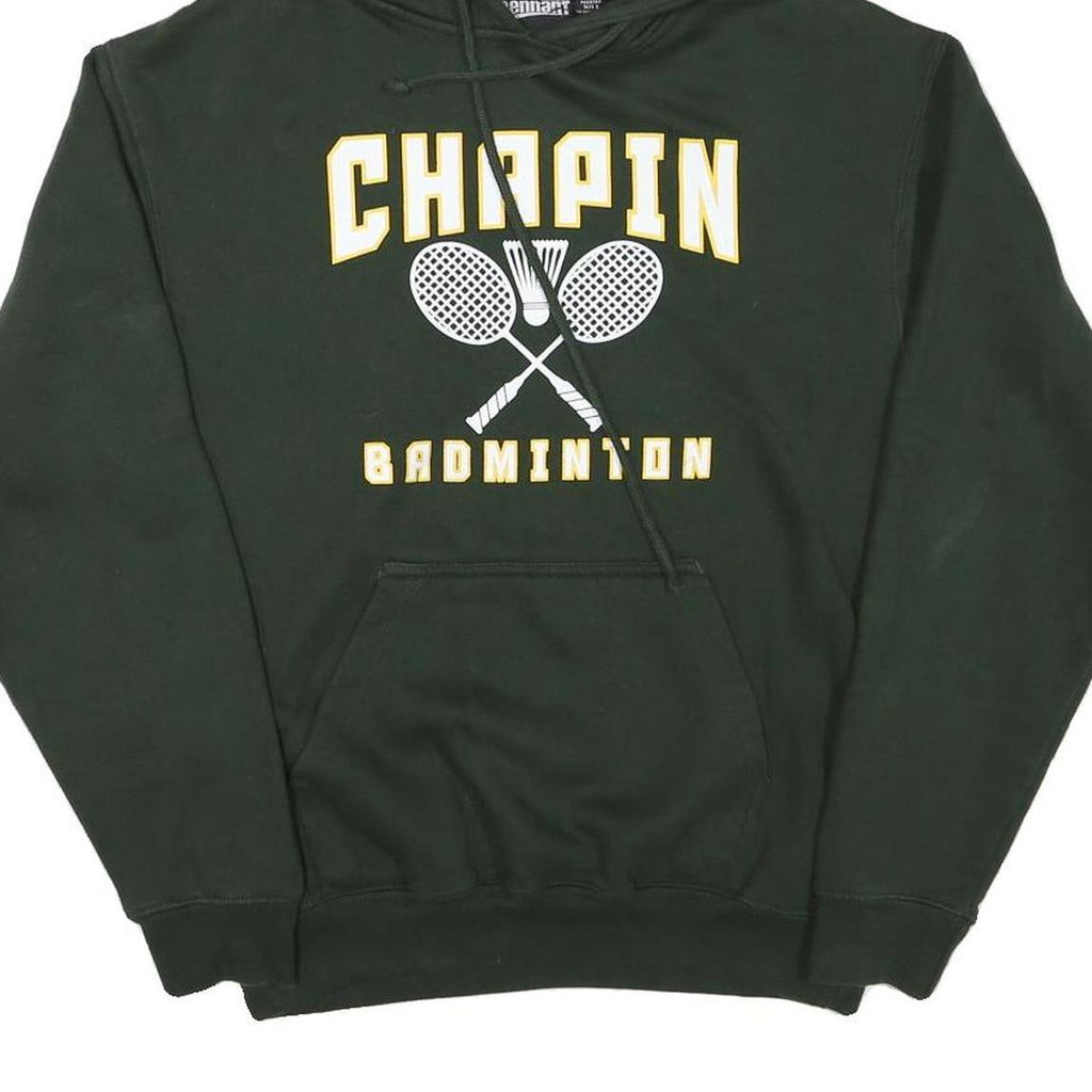 PENNANT Mens Green Chapin Badminton Hoodie S Cotton Blend Pullover