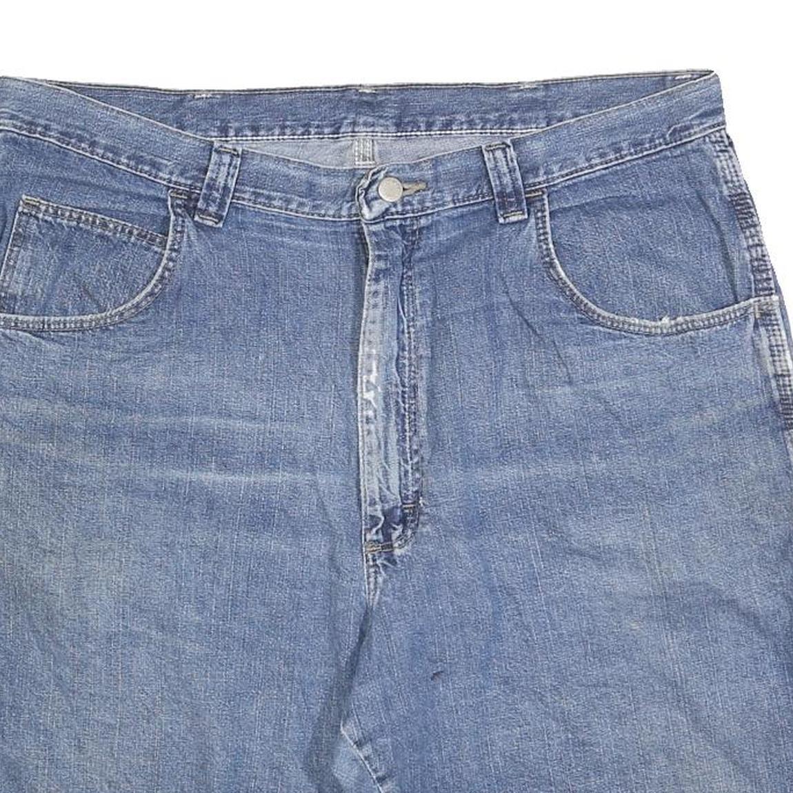 WRANGLER Mens Denim Blue Casual Shorts L W36 Classic Cotton Comfortable