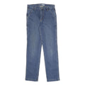 CARHARTT Mens Relaxed Blue Denim Jeans W32 L34 Durable Workwear Zip Closure