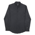 DOLCE & GABBANA Mens Black Plain Shirt S Long Sleeve Luxury Button Collar