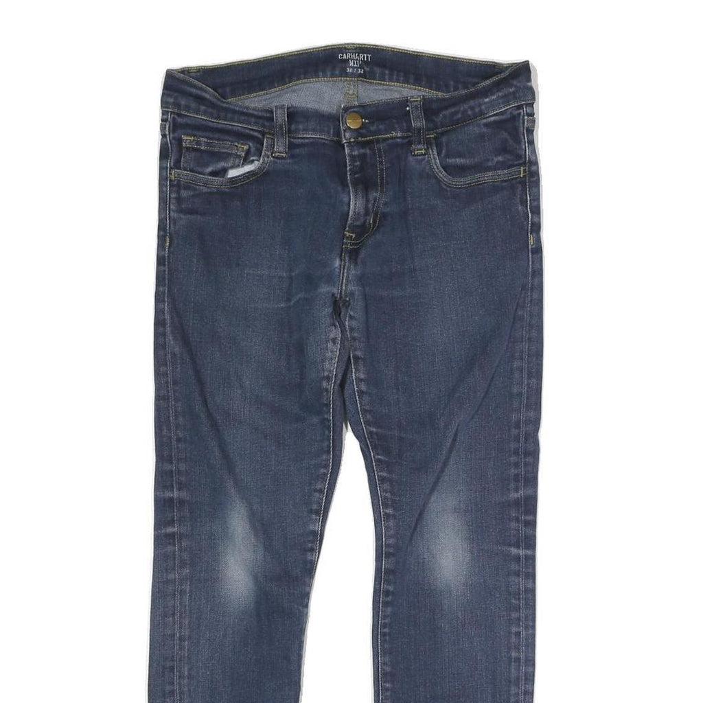 CARHARTT WIP Womens Jeans Blue Regular Straight Denim Medium W31 L25 Button