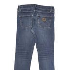 CARHARTT WIP Womens Jeans Blue Regular Straight Denim Medium W31 L25 Button