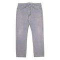 LEVI'S Mens Cotton Grey Slim Straight Trousers W36 L32 Classic Zip Pocket Casual