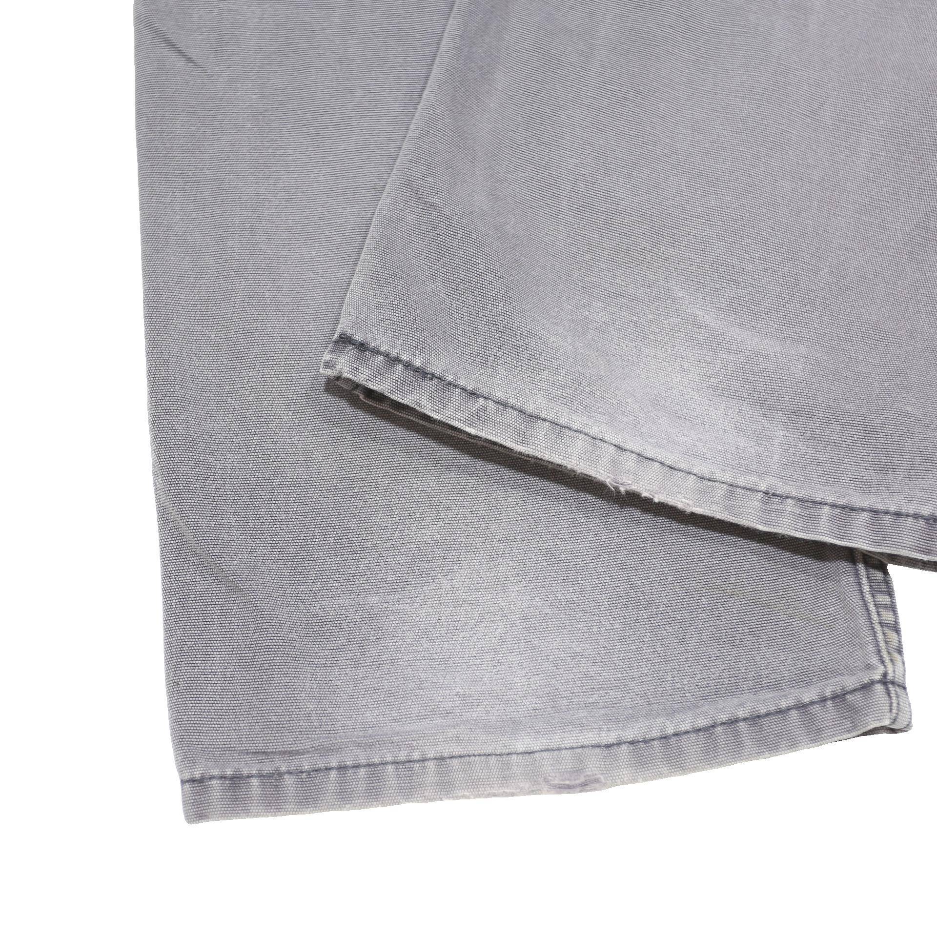 LEVI'S Mens Cotton Grey Slim Straight Trousers W36 L32 Classic Zip Pocket Casual