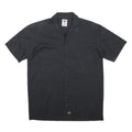 DICKIES Mens Black Work Shirt Button Short Sleeve M Durable Polyester