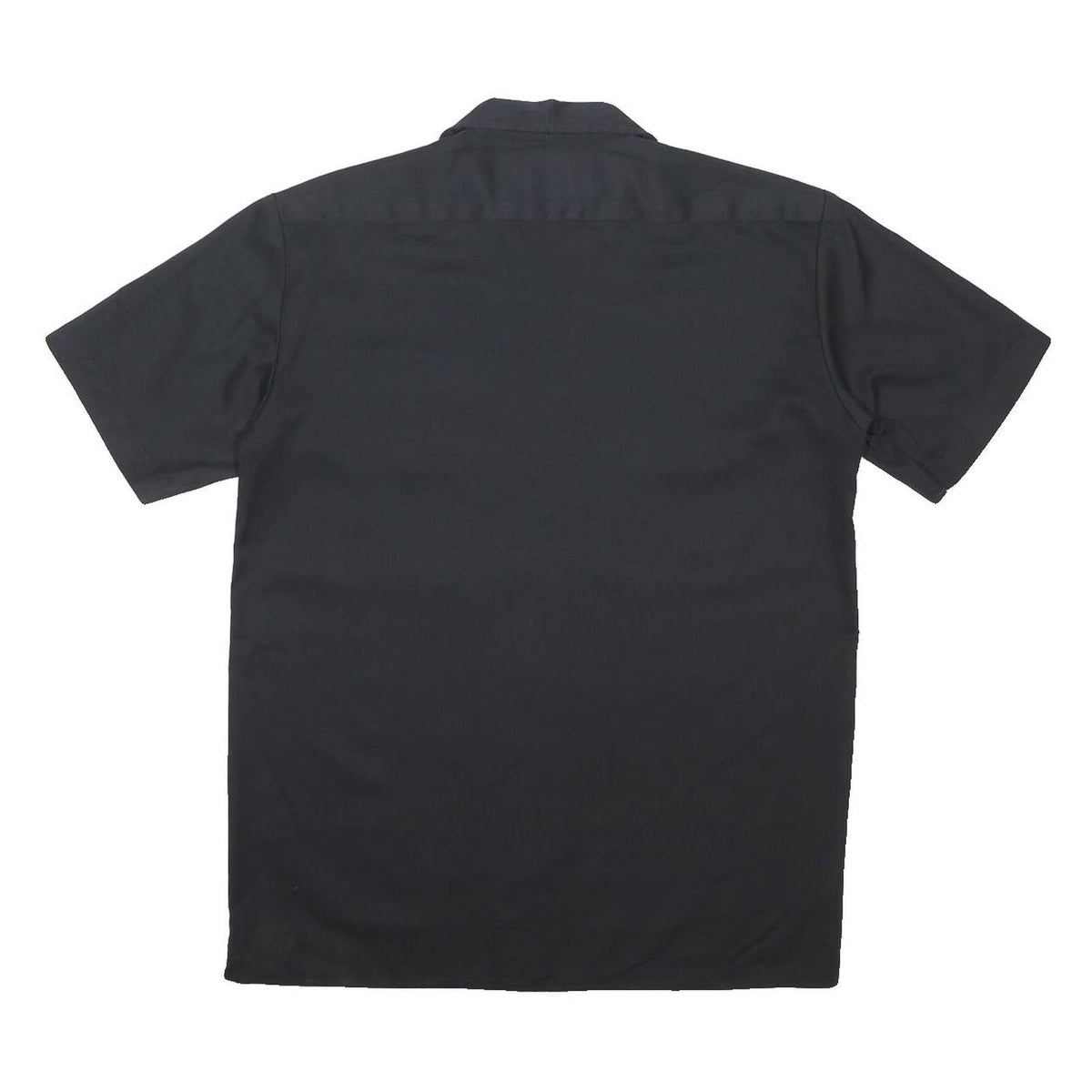 DICKIES Mens Black Work Shirt Button Short Sleeve M Durable Polyester