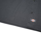 DICKIES Mens Black Work Shirt Button Short Sleeve M Durable Polyester