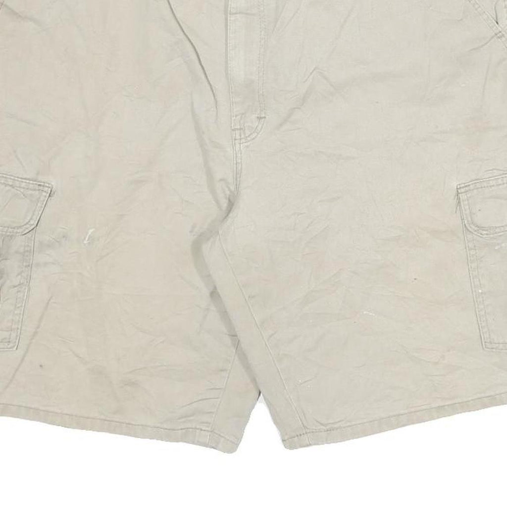DICKIES Mens Shorts Beige Cargo Cotton Blend 2XL W36 Workwear Pockets