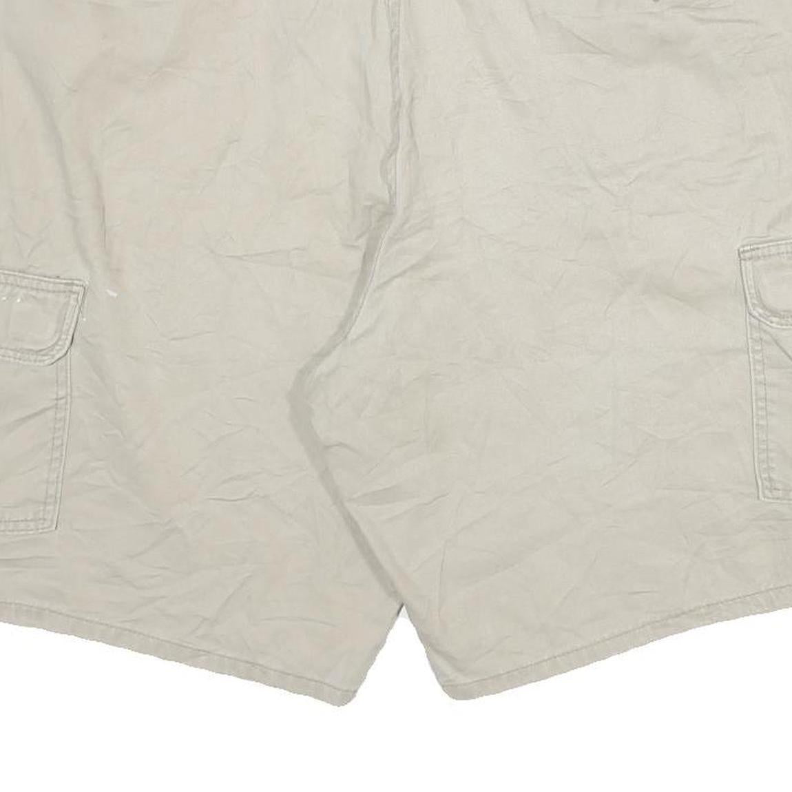 DICKIES Mens Shorts Beige Cargo Cotton Blend 2XL W36 Workwear Pockets