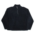LEVI'S Mens Fleece Black 1/4 Zip Tight Knit XL
