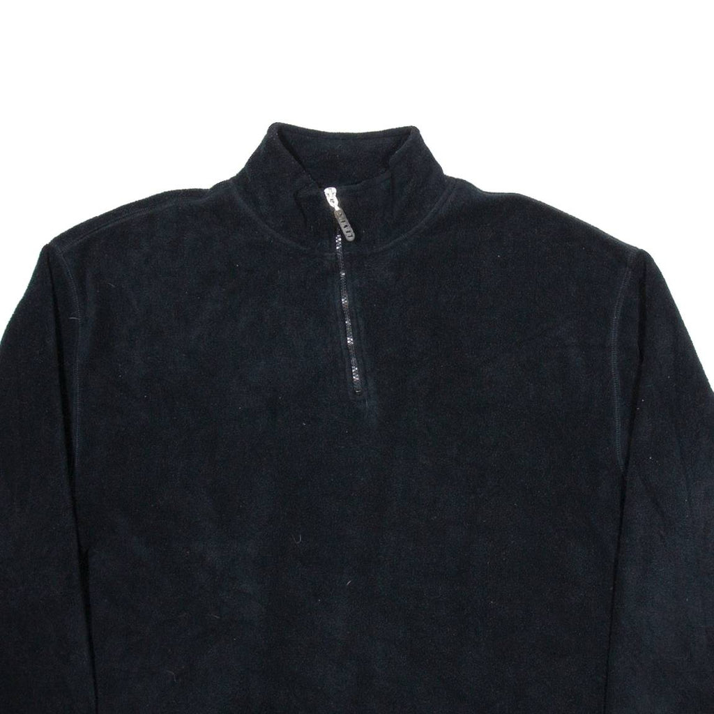 LEVI'S Mens Fleece Black 1/4 Zip Tight Knit XL
