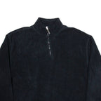 LEVI'S Mens Fleece Black 1/4 Zip Tight Knit XL