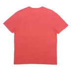 POLO RALPH LAUREN Mens Red V Neck T-Shirt M Casual Cotton Summer